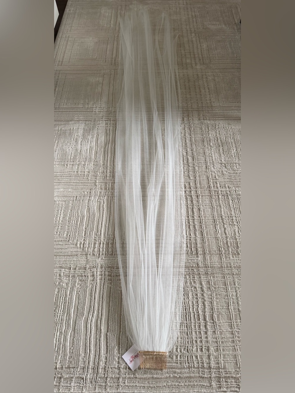 Soft Tulle Light Ivory Bridal Veil - chapel length 200cm/78 inches